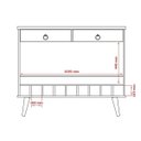 Ver imagem 6 de Aparador Bar Patrimar Seller 2 Gavetas Off White