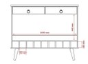Ver imagem 6 de Aparador Bar Patrimar Seller 2 Gavetas Off White