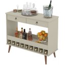Ver imagem 1 de Aparador Bar Patrimar Seller 2 Gavetas Off White