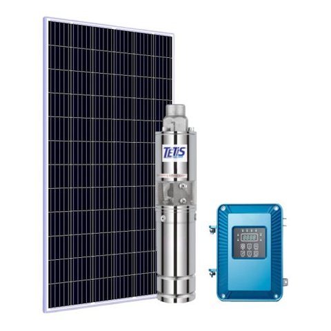 Kit Bomba Submersa Solar 210W Até 50m ou 10.160L/dia