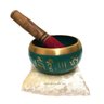 Sino Tigela Tibetana Orin Índia Verde 11cm + Almofada e Bastão - 2