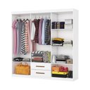 Ver imagem 4 de Guarda-Roupa 6 Portas 2 Gavetas Aurora Branco