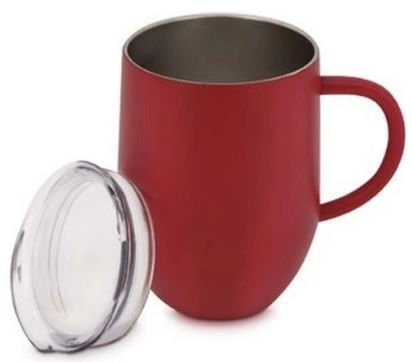 Ver imagem 1 de Caneca Térmica Inox Red Parede Dupla 350 Ml Mimo Aj20035