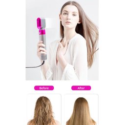 Secador Cabelo 5x1 Escova Alisa Modela Enrola Cachos Potente - 5