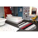 Ver imagem 2 de Tapete Redondo 2,00m Quarto Sala Escritório Pelo Macio.:Listrado Duo