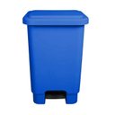 Ver imagem 1 de Lixeira 50l Retangular C/ Pedal Azul Plasticos 13239