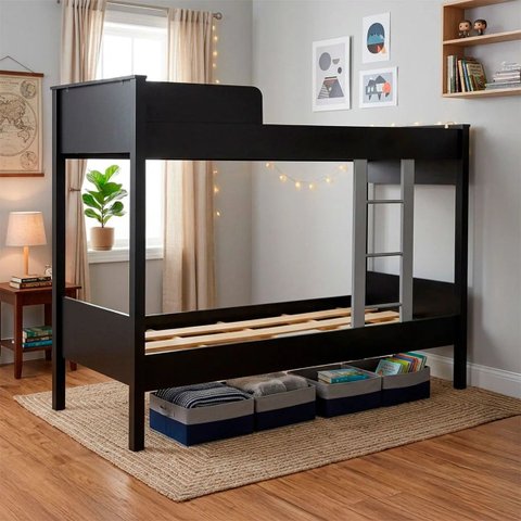 Cama Beliche de Solteiro Minimalista 201cm Ditália
