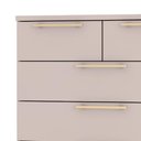 Ver imagem 3 de Cômoda para Quarto 5 Gavetas 90cm Dubai Alasca - Vila Rica