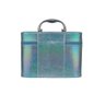 Maleta de Maquiagem Holográfica Tamanho M-azul - 3