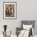 Ver imagem 1 de Quadro Charlie Chaplin com Cachorro - 60x48cm:moldura Branca