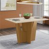 Mesa de Jantar Vértice 1200x800 com 4 Cadeiras Vega Henn Nature Off White com Bege - 4