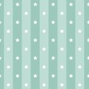 Ver imagem 1 de Papel de Parede Decorativo Baby Listrado em Tons de Verdes com Estrelas Brancas 2,5m