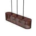 Ver imagem 2 de Luminária Pendente Via Láctea Modelo Ripado -:marrom