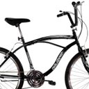 Ver imagem 3 de Bicicleta Masculina Aro 26 com 18 marchas Beach Preto