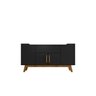 Buffet Aparador 4 Portas 1 Gaveta Future Bechara Preto/Canela 81x136x36 - 4