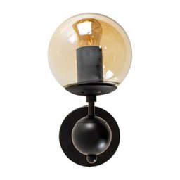 Arandela Orbe Preto com Cúpula de Vidro Bella Rm005B St2217 - 3