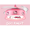 Ver imagem 4 de Ventilador Teto Retratil Infantil Led Bluetooth Hello Kitty