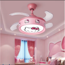 Ver imagem 5 de Ventilador Teto Retratil Infantil Led Bluetooth Hello Kitty
