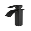 Ver imagem 1 de Torneira Banheiro Lavatório Monocomando Cascata Preta ME11B Doan
