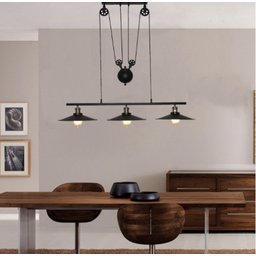 Lustre Pendente Industrial Retrô Preto Factory Regulável Bivolt 28018-3 - 4