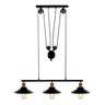 Lustre Pendente Industrial Retrô Preto Factory Regulável Bivolt 28018-3 - 1