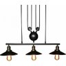 Lustre Pendente Industrial Retrô Preto Factory Regulável Bivolt 28018-3 - 3