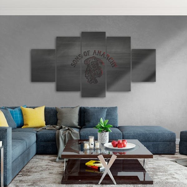 Quadro Decorativo em Mosaico MDF Sons Of Anarchy 115x60cm - 3