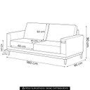 Ver imagem 4 de Sofá Kayrós 1,60m 2 Lugares D05 Suede Cinza - Mpozenato