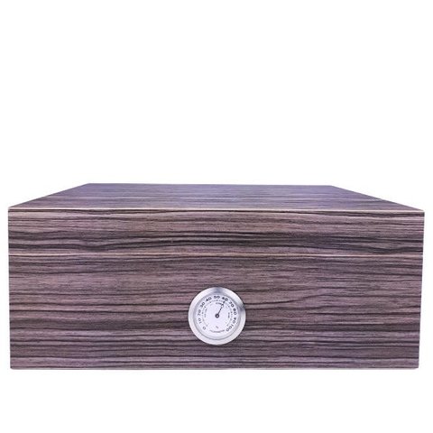 Caixa Umidora de Charutos Com Higrômetro Externo para 25 Exemplares