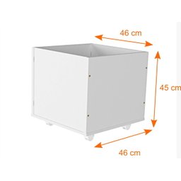 Mesa com Baús Organizadores Dóris 100% Mdf - 4