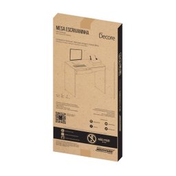 Mesa Escrivaninha para Escritório e Quarto Multivisão Mesa-Escri-Br com 2 Gaveta - 4