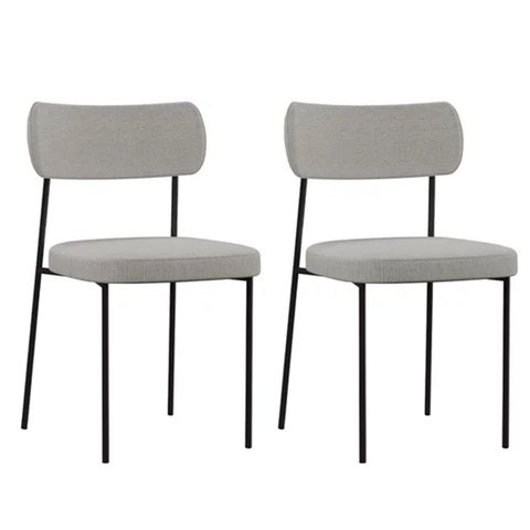 Kit 2 Cadeiras para Sala de Jantar e Cozinha Melissa em Aço