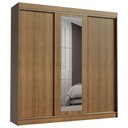 Ver imagem 2 de Guarda-Roupa Casal Madesa Kansas 3 Portas de Correr com Espelho 3 Gavetas Rustic Cor:Rustic