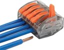 Ver imagem 2 de 10 Conector Elétrico Borne Emenda 5 Fios Tipo Wago 222-415