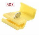 Ver imagem 1 de Kit 50pçs Conector Derivação Emenda Cabos Fios Amarelo 4 a 6mm