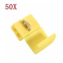 Ver imagem 2 de Kit 50pçs Conector Derivação Emenda Cabos Fios Amarelo 4 a 6mm