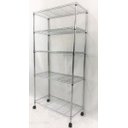 Ver imagem 2 de Estante de Aço Cromado Vg Home 5 Prateleiras - Aramada