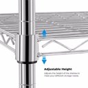 Ver imagem 5 de Estante de Aço Cromado Vg Home 5 Prateleiras - Aramada