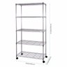 Estante de Aço Cromado Vg Home 5 Prateleiras - Aramada - 9