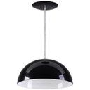 Ver imagem 1 de Pendente Meia Lua (esfera) 35cm - Preto com Branco - Preto