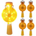 Ver imagem 1 de Sinalizador Viario Solar Cone Kit 5 Uni Sinalizaçao Estrada Led Iluminaçao Rodovia Rua Fiscalizaçao 