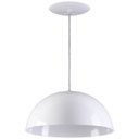 Ver imagem 1 de Pendente Meia Lua (esfera) 35cm - Branco Brilhante - Branco