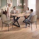 Ver imagem 6 de Conjunto para Sala de Jantar Mesa Império 120x90 com 4 Cadeiras Rubi
