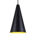 Ver imagem 3 de Pendente Cone S/furo - Preto com Amarelo - Preto