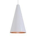 Ver imagem 3 de Pendente Cone S/furo - Branco com Cobre - Branco