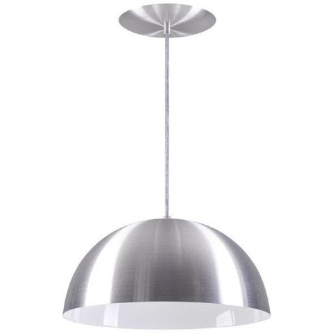 Pendente Meia Lua (esfera) 50cm - Escovado - Cinza