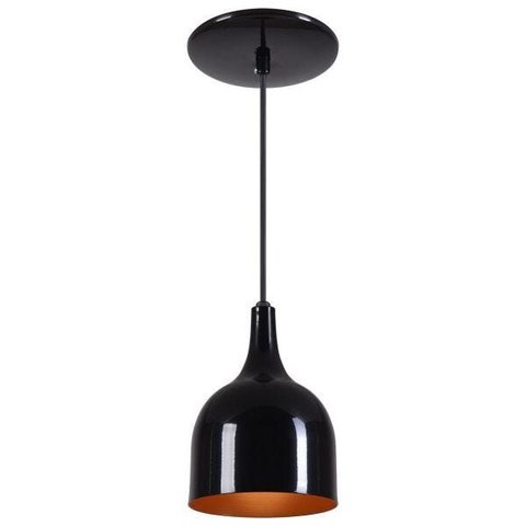 Pendente Gota - Preto com Cobre - Preto