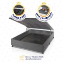 Ver imagem 6 de Conjunto Box Baú Cinza Durban Azul Espuma D28 Casal 138x188x64 - King House