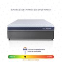 Ver imagem 5 de Conjunto Box Baú Cinza Durban Azul Espuma D28 Casal 138x188x64 - King House