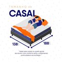 Ver mais imagens de Conjunto Box Baú Cinza Durban Azul Espuma D28 Casal 138x188x64 - King House